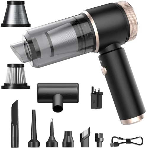 3-in-1 Cordless Mini Vacuum Cleaner – Powerful Handheld Car & Home Cleaner with Blower & Pump