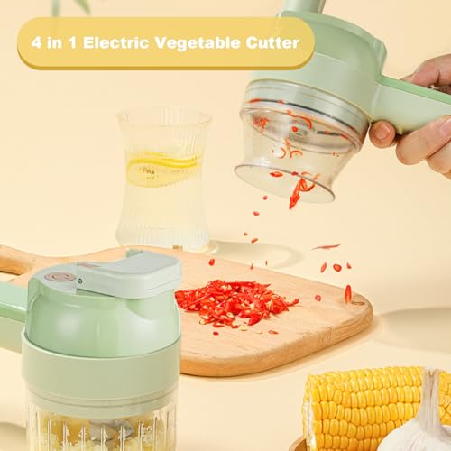 4 in 1 Handheld Electric Vegetable Cutter Set