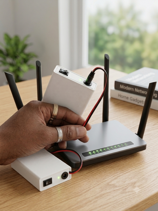 WiFi Router Power Bank (12V) – 6 Cell Backup | 6-7 Hours Guaranteed Backup During Load Shedding