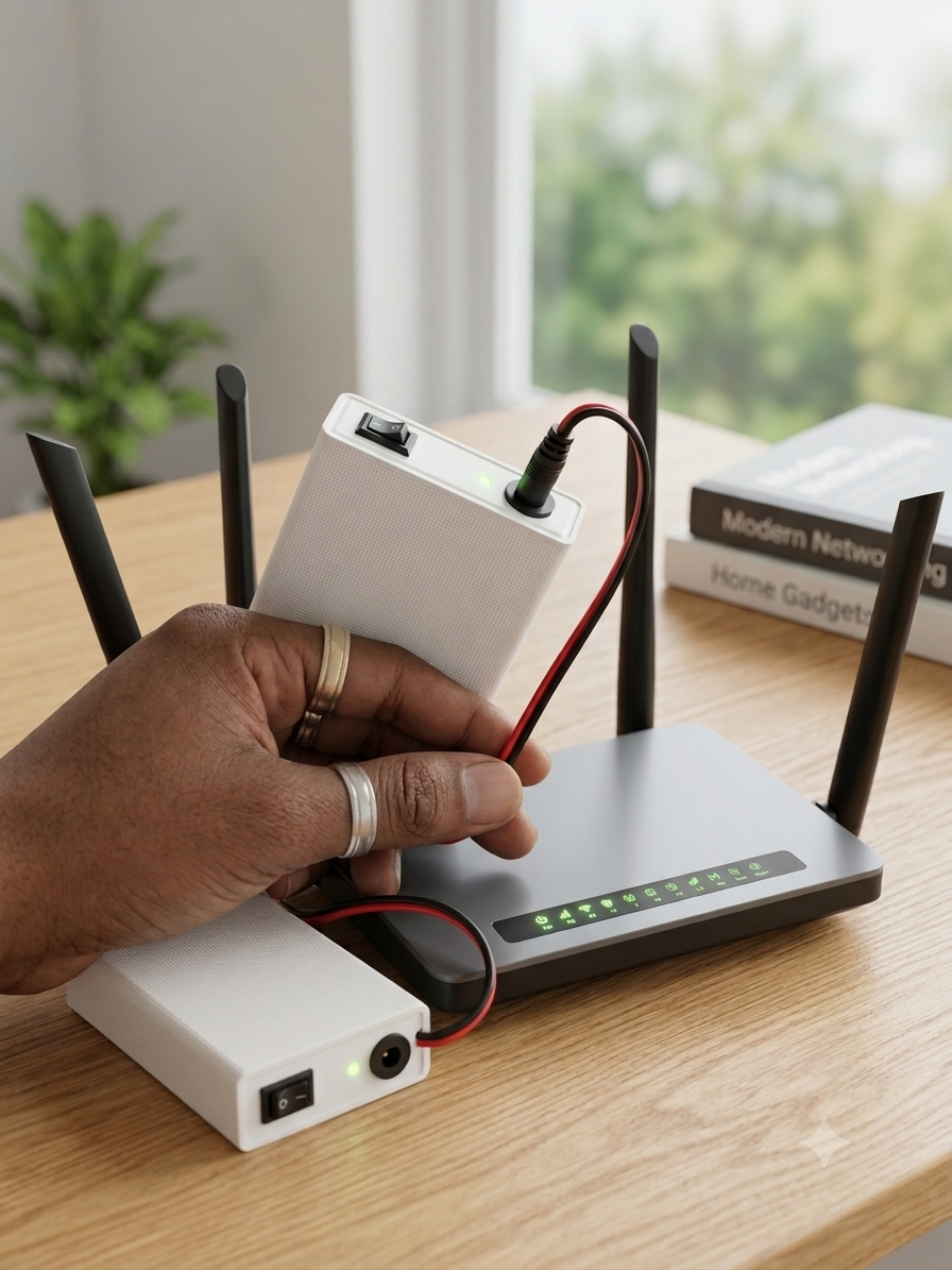 WiFi Router Power Bank (12V) – 6 Cell Backup | 6-7 Hours Guaranteed Backup During Load Shedding