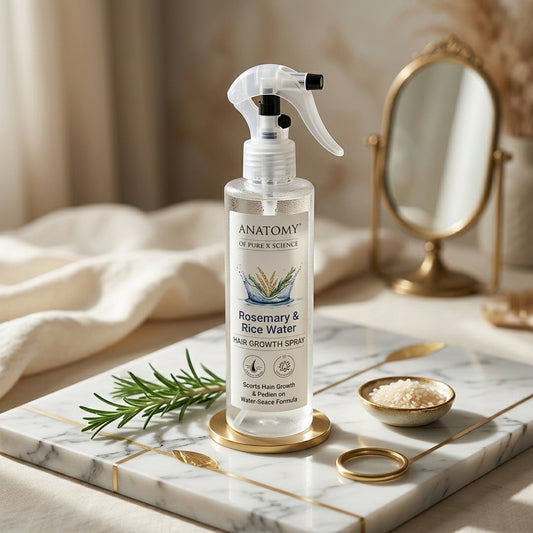 Rosemary & Rice Water Hair Growth Spray – Anti Hair Fall | Strong, Shiny & Healthy Hair