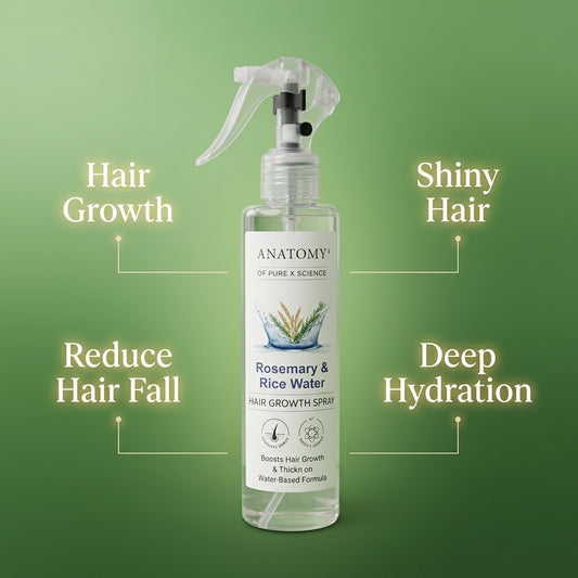 Rosemary & Rice Water Hair Growth Spray – Anti Hair Fall | Strong, Shiny & Healthy Hair
