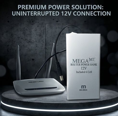 20000mAh WiFi Router UPS – Portable Mini Power Backup for Router & Modem 12volt